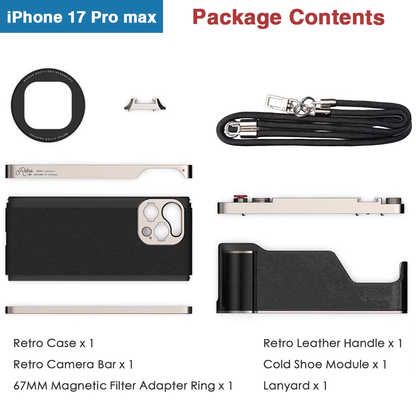 FotorGear Retro DMF Professional Photography Kit – For iPhone 16/17 Pro Series