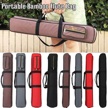 Portable Flute Bag Backpack Canvas Flute Storage Case Instrument Accessories