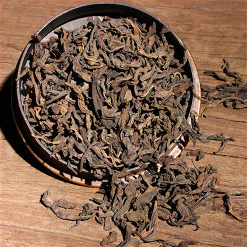 800g Ripe Puerh Tea Bamboo Basket Packing Loose Tea Ancient Tree Healthy Drink