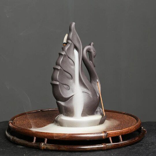 Ceramic Swan Incense Burner Creative Ornamental Aromatherapy Incense Holder