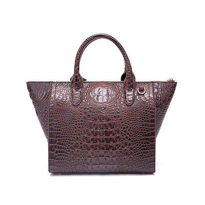 Women Patent Leather Crocodile Handbag Sling Satchel Tote Shoulder Bag Party Bag