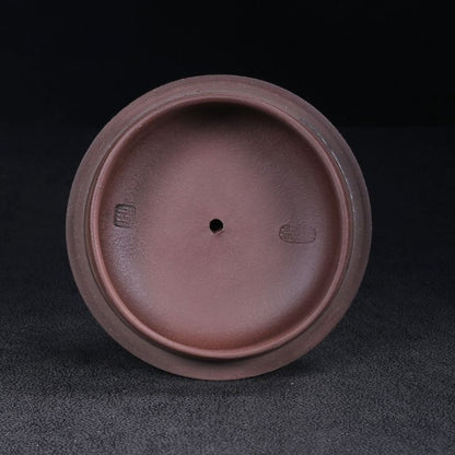 Vintage Chinese Yixing Purple Clay Teapot Zisha Ceremony Collection Calligraphy
