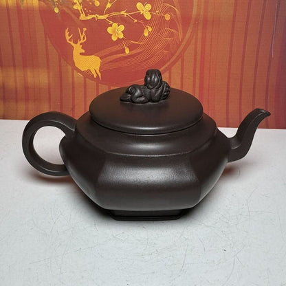 Chinese Yixing Purple Clay Teapot Tea Set Pot Zisha Ceramic Cute Decor Figurine