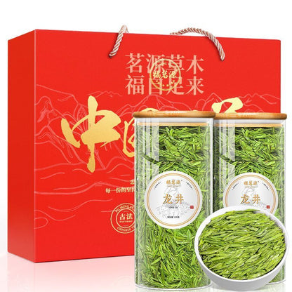 150G * 2 Cans Longjing Tea Mingqian New Tea Bud Authentic Longjing Bean Flavor