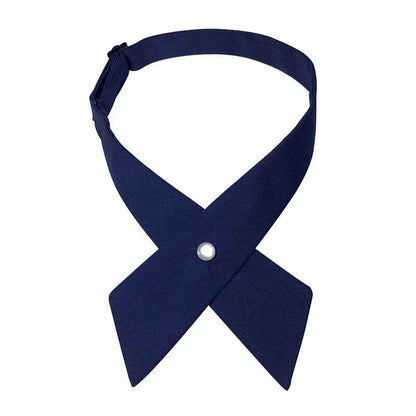 Women Criss Cross Bow Ties Fashion Solid Detachable Collars Apparels Accessories