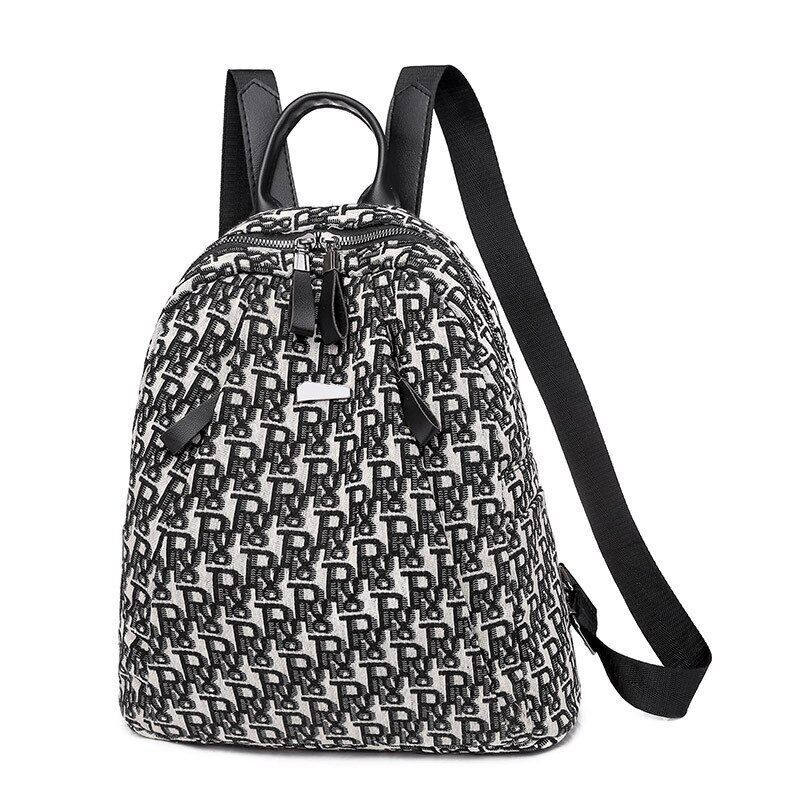 Letter Backpack Oxford Canvas Purse Traveling Small Bags Cute Backpack Polyester