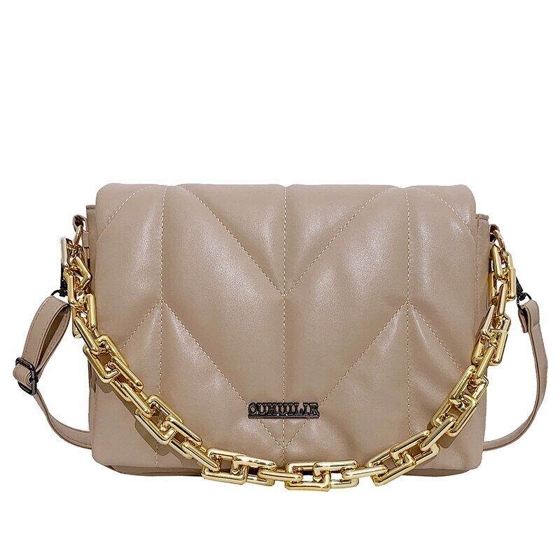 Winter Padded Bags Women Cotton Shoulder Bag Women Crossbody Pack