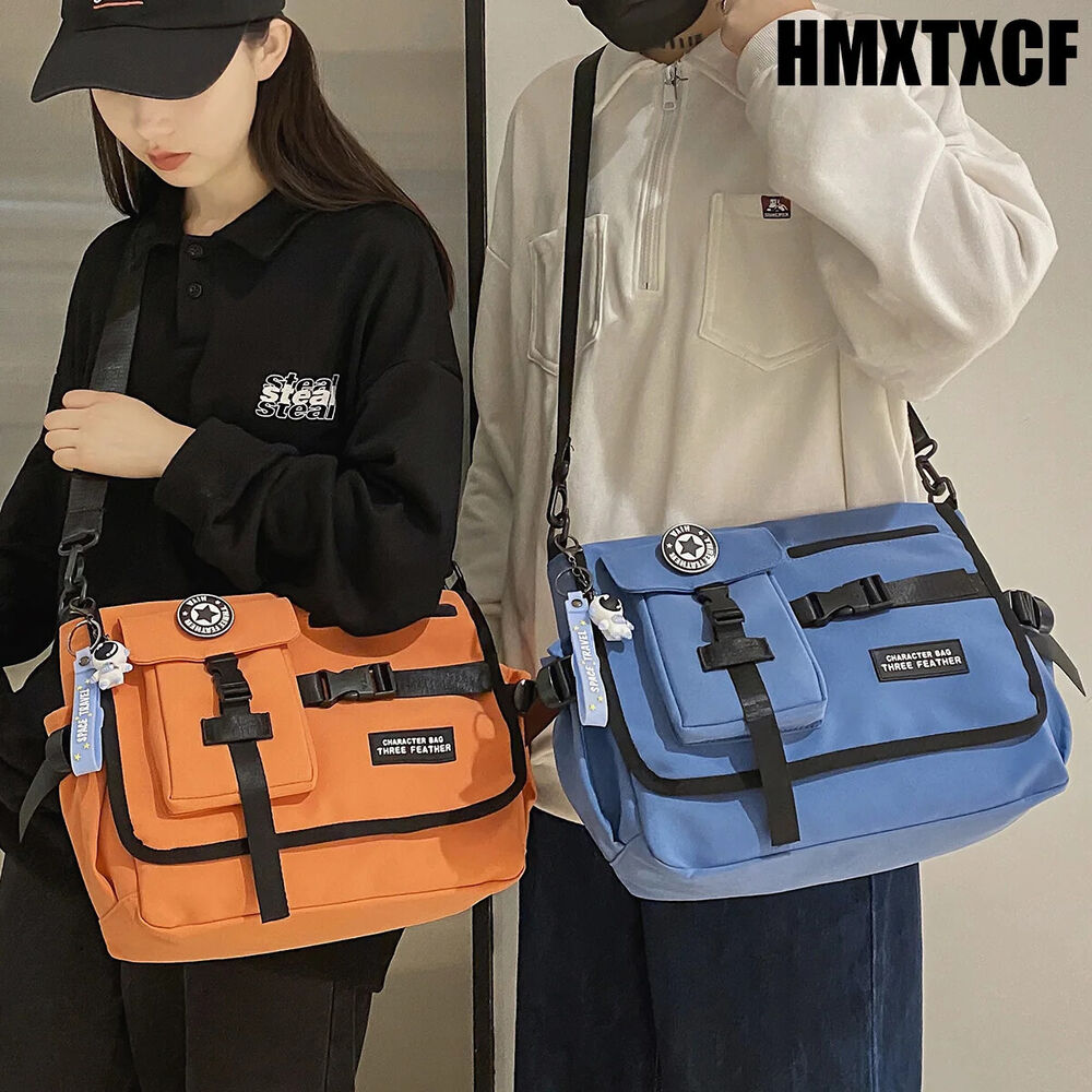 Square Bag Harajuku Men Crossbody Bags Women Girls School Book Bag Shoulder Bag