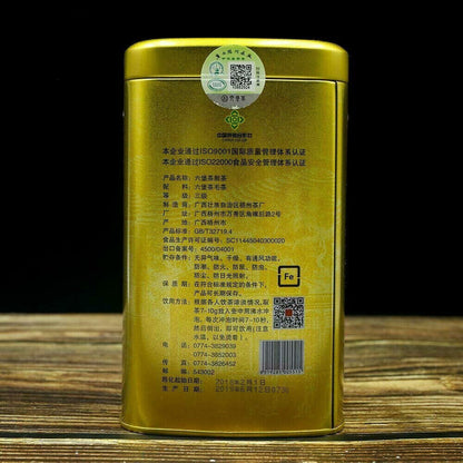 200g Hei Cha Golden Jar Three Cranes Loose Dark Tea Guangxi Liupao Box Tea