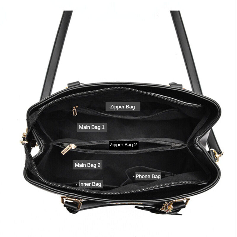 Fashion Women's Ladies PU Leather Handbag Shoulder Messenger Bag CrossBody Bag