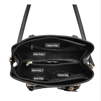 Fashion Women's Ladies PU Leather Handbag Shoulder Messenger Bag CrossBody Bag