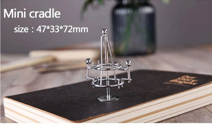 Newton Cradle Iron Man Metal Perpetual Balance Physics Science Pendulum Figurine