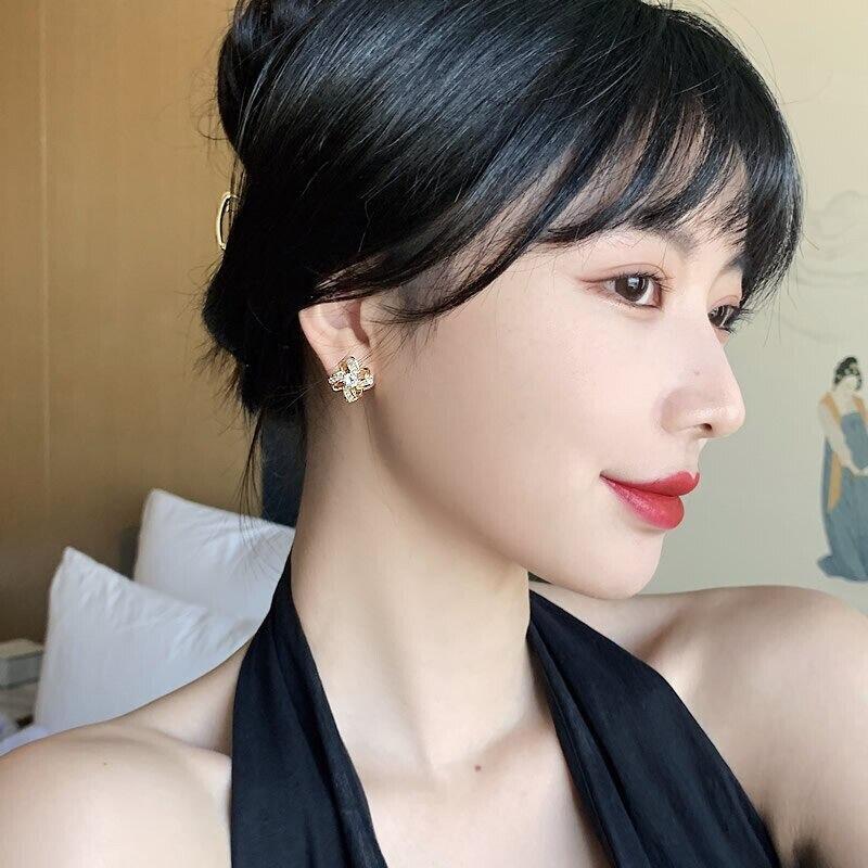 Aretes Argollas En Oro Pendientes Joyería Fina De Moda Regalos Para Mujer