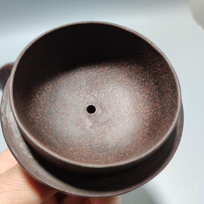 Vintage Chinese Yixing Purple Clay Teapot Zisha Ceramic Carving Dragon Teaware