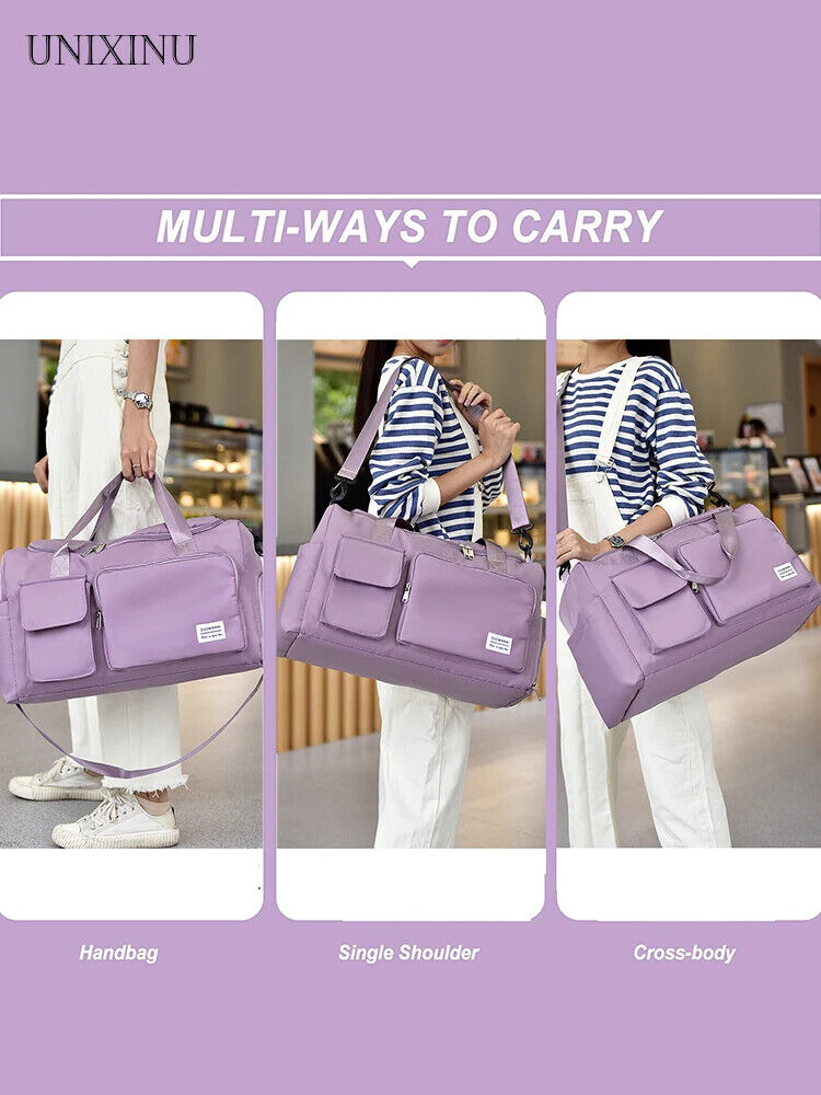 Carry On Travel Bag Weekender Overnight Bags Shoe Compartment Sports Bags Women