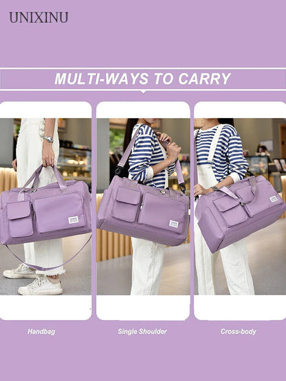 Carry On Travel Bag Weekender Overnight Bags Shoe Compartment Sports Bags Women