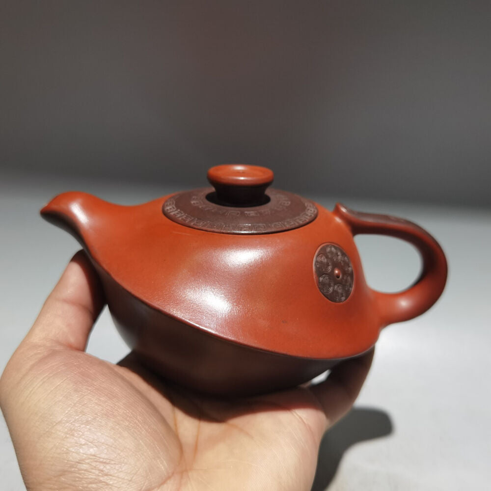 Chinese Yixing Zisha Clay Handmade Exquisite Teapot（八卦壶 底款：顾景舟）