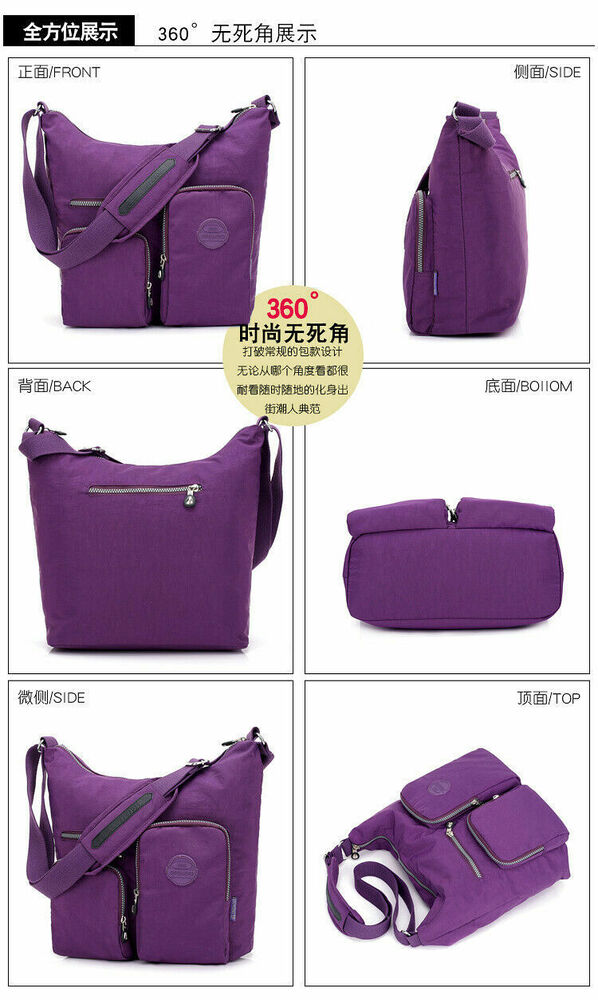 New arrive wholesale fashion casual waterproof nylon shoulder messenger bag