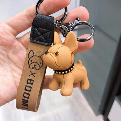 Creative Law Fighting Dog Cartoon Keychain Cute Doll Keychain Bag Pendant
