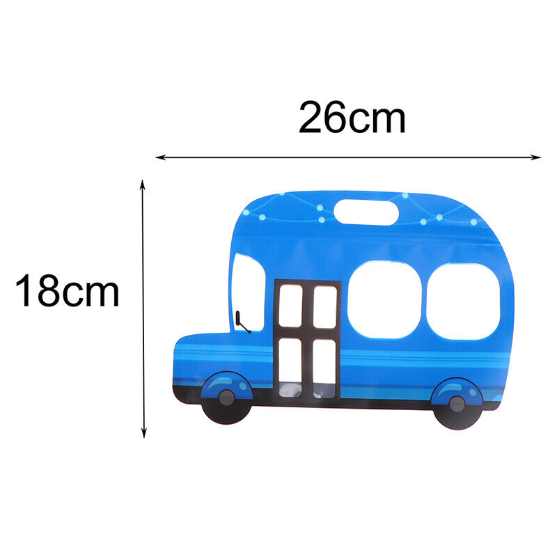 5PCS Cartoon Car Shape Candy Gift Bags Toys Snack Package Bag Party Supply
