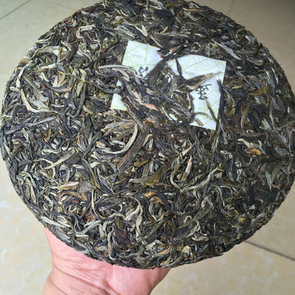 Tea Pastry 357g Pu'er Green TeaHealthy Drink Yunnan Menghai Spring Pu-Erh Raw-