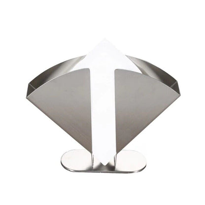 Napkin Holder 20x5x15cm Stainless Steel Tissue Serviette Vertical Dispenser Rack