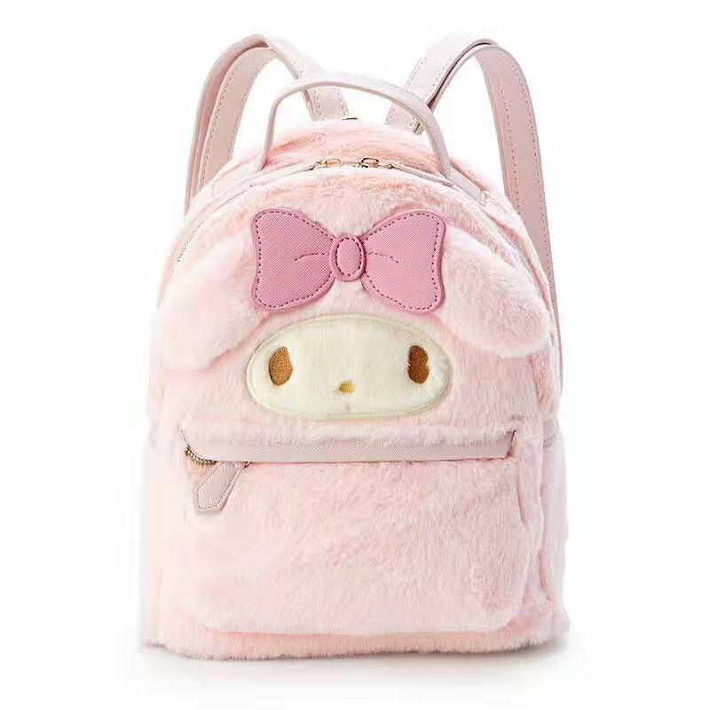 New Cinnamoroll Cute Plush Big Face Ears Back Backpack Plush Headform Backpack