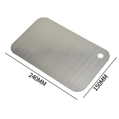 Chopping Boards 304 Stainless Steel Double Sided Thick Heavy Duty Cutting Blocks