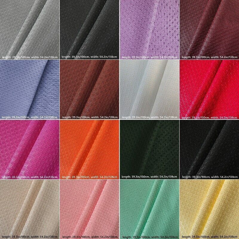 100cm Weaving Pattern Faux Leather Fabric Cloth F DIY Sofa Cover Bag Upholstery