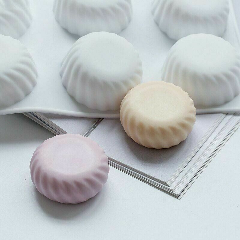 6 Holes Round Gear Silicone Mold DIY Soap Mousse Sugarcraft Making Supplies Tool