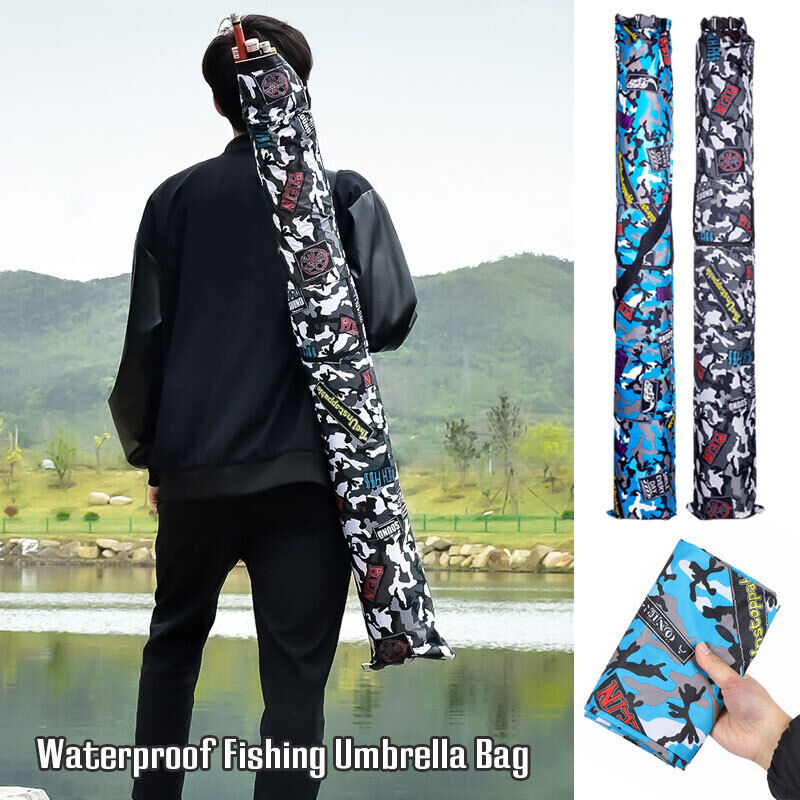 Folding Fishing Umbrella Bag Large Capacity Pouch Rod Tackle Pole Bag Waterproof