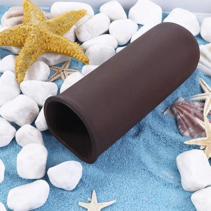 Aquarium Decorations Ceramic Fish Shrimps Hiding Breeding House Tube 11x4x 3.3cm