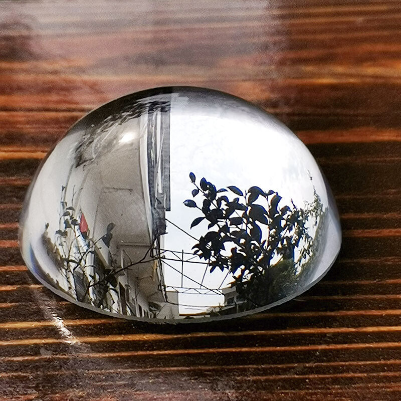 Half Ball Figurine Glass Crystal Hemisphere Paperweight Dome Magnifiers 80-100mm