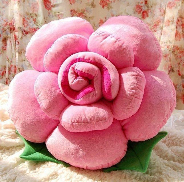 Rose Shape Bed Sofa Chair Throw Cushion Lumbar Pillow Lover Wedding Gift