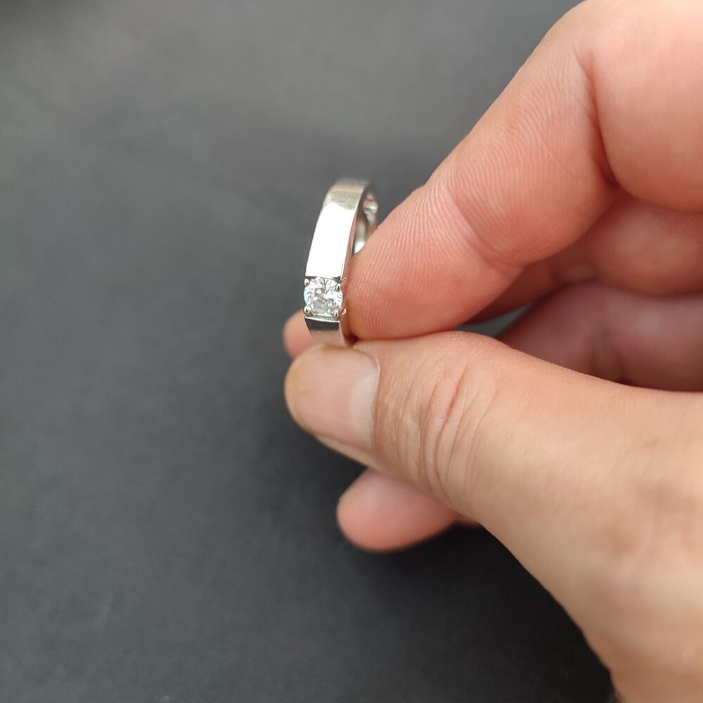 Rings Men Women Jewellery Gift Adjustable Dimension Metallic Artificial diamonds