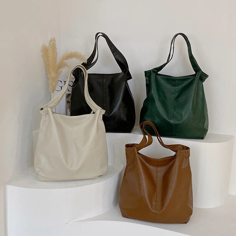 Tote Bag Women Tend Female Simple Large Retro Shoulder Side Bag Handbags