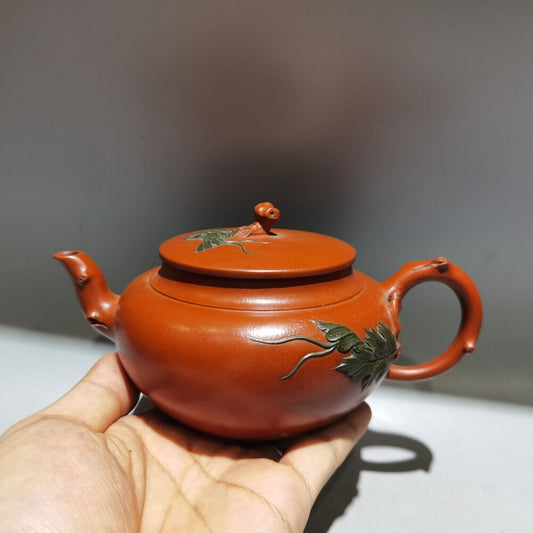 collect vintage chinese yixing purple clay teapot zisha ceremony teaware art