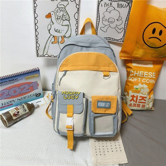 Women Backpack School Bag College Lady Cartoons Backpack Girl Bag Student