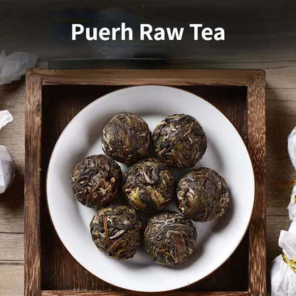 300g Iceland Puerh Raw Tea Dragon Ball Hundred Old Tree Pu-erh Raw Tea Green Tea