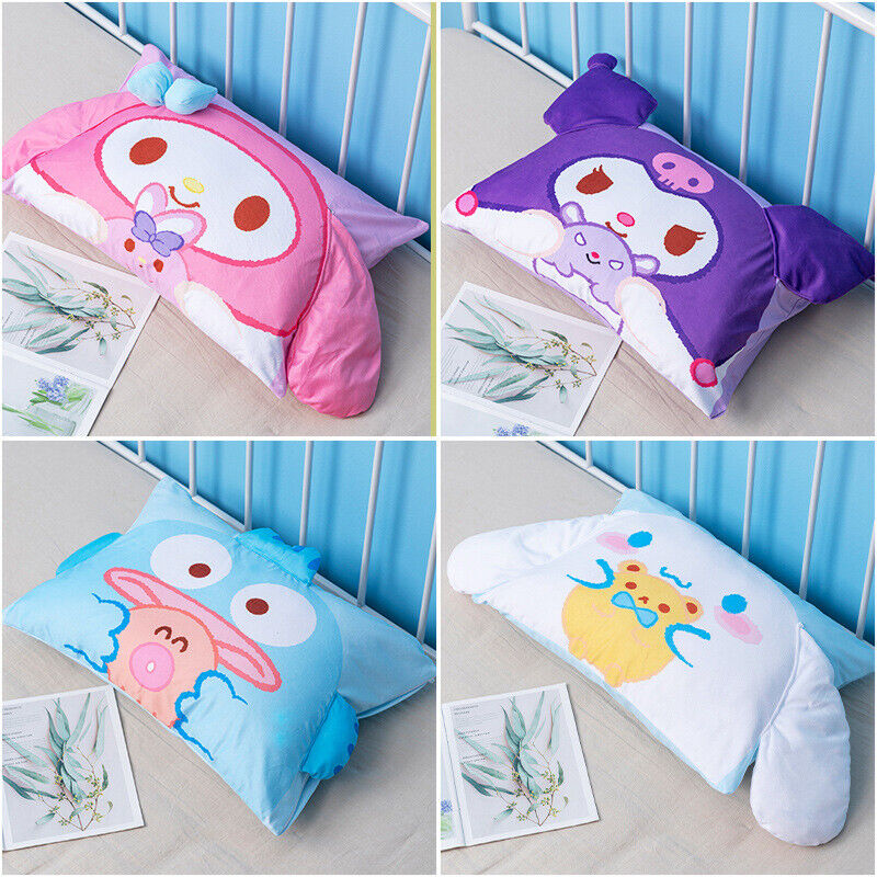 Kuromi My Melody Cinnamoroll Hello Kitty Bed Pillow Case Cover Soft Pillowcase