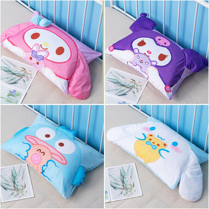 Kuromi My Melody Cinnamoroll Hello Kitty Bed Pillow Case Cover Soft Pillowcase