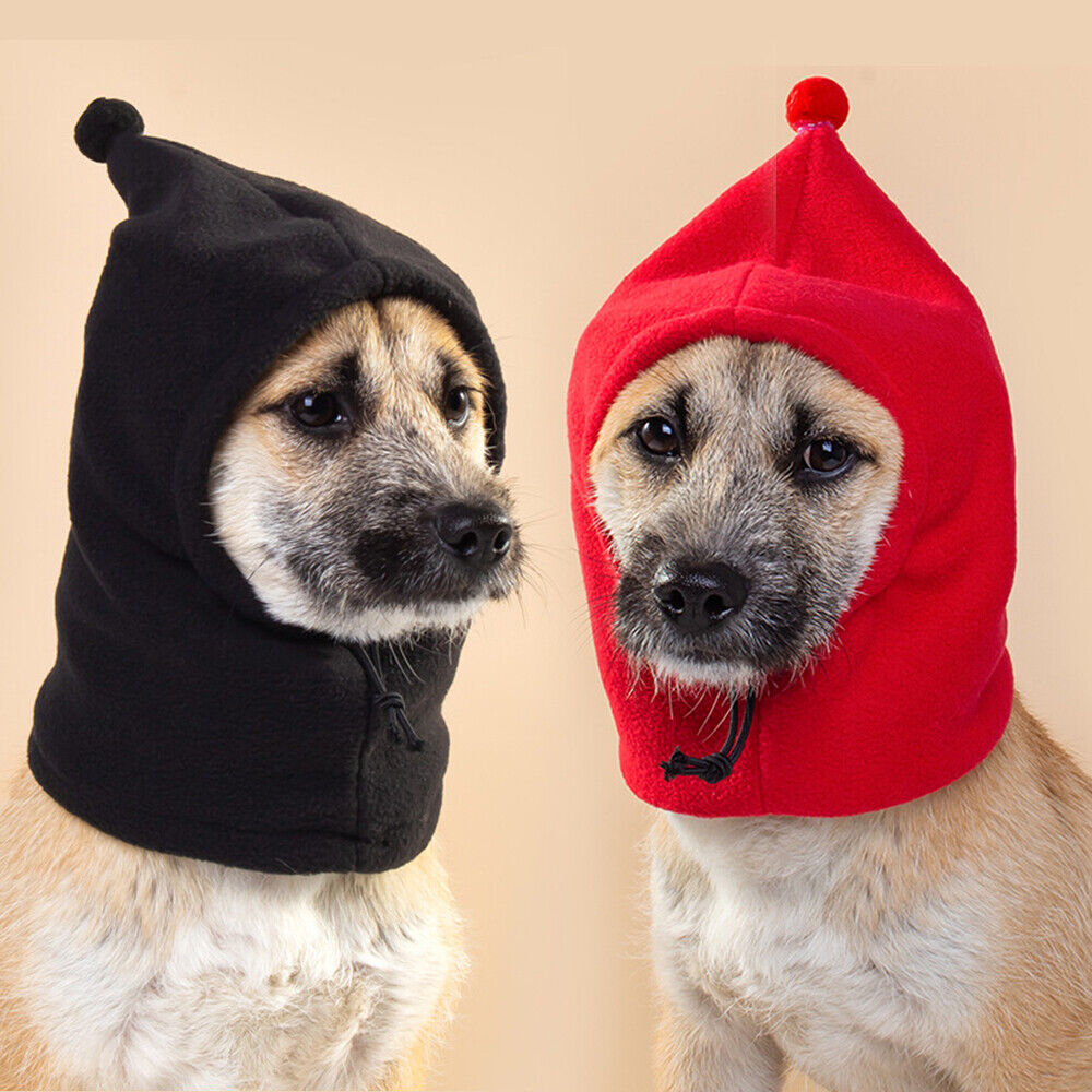 Dog Hat Pet Headgear Pet Cap Fleece Hat Pet Transformation Hat Pure Color Funny