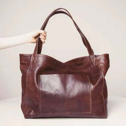 Women Extra Large Casual Soft PU Leather Handbag Shoulder Shopper Bag Tote