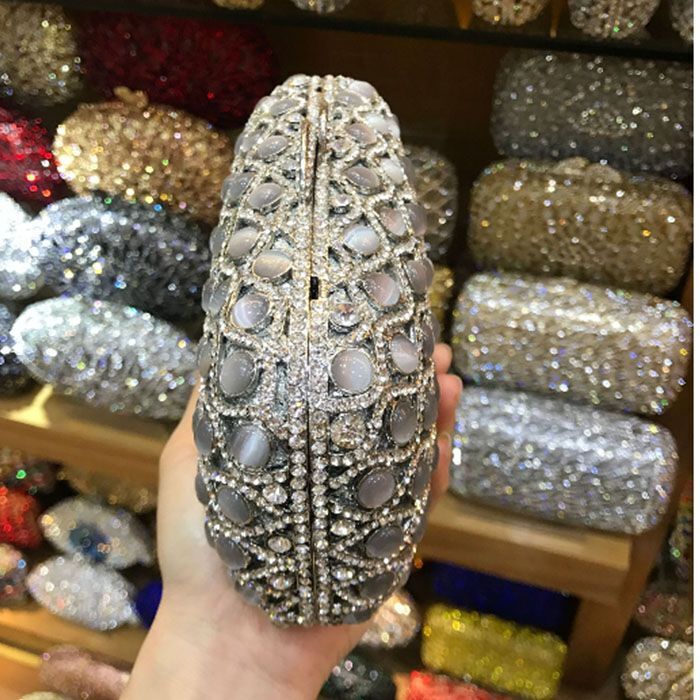 Crystal Diamond Day Clutches Shoulder Bag Evening Purse Women Wedding Handbag