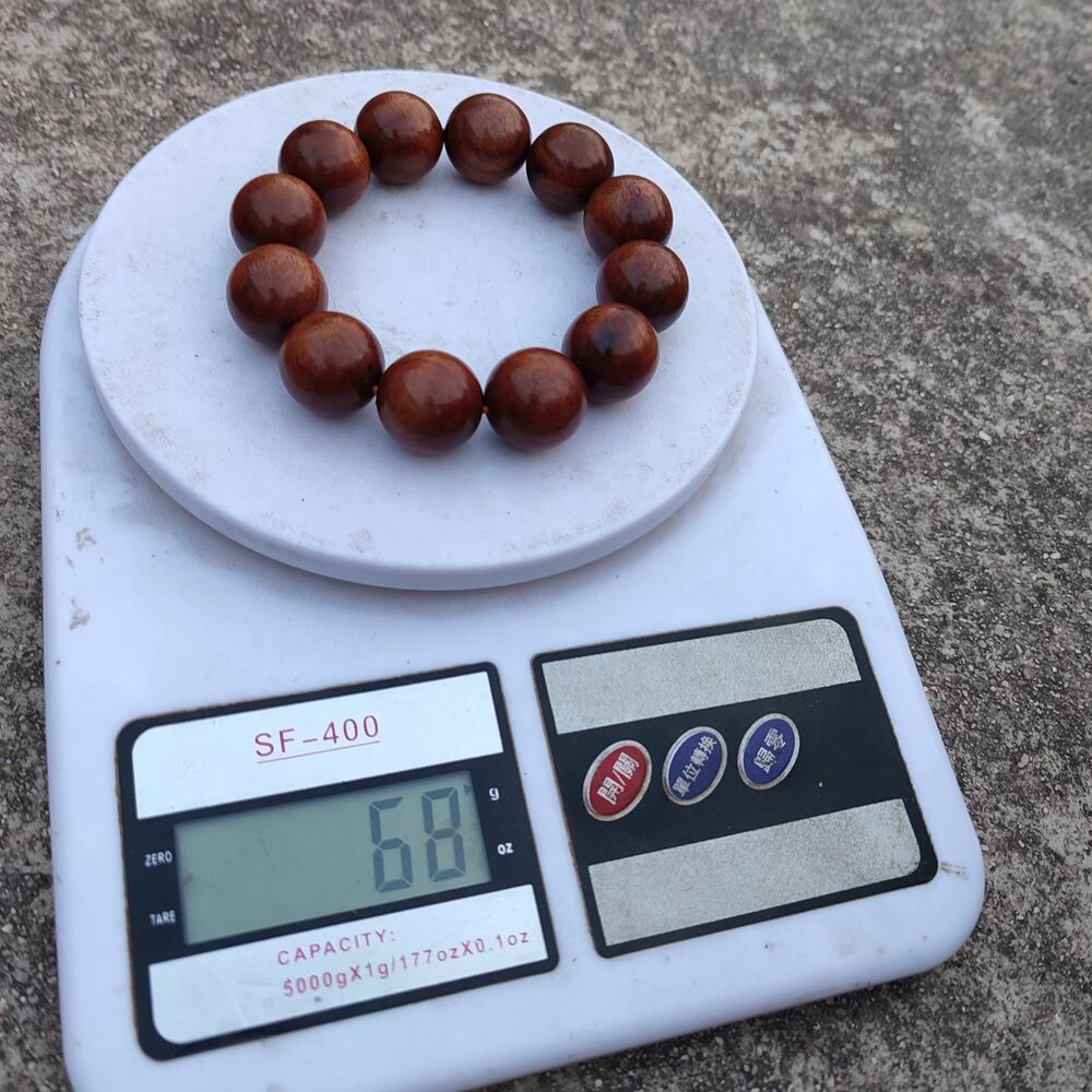 Vintage Wooden Bracelet Men Carved Buddhist Worry Prayer Beads Accessories women