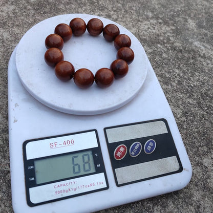Vintage Wooden Bracelet Men Carved Buddhist Worry Prayer Beads Accessories women