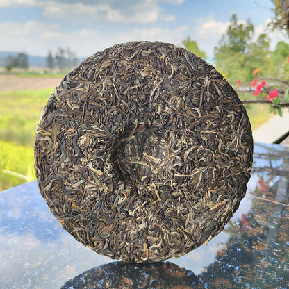 357g/12.59oz Laobanzhang Raw Tea First Spring Pu-erh Raw Cake Menghai Pu-erh Tea