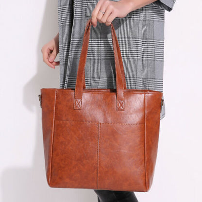 Women Ladies PU Leather Handbag Shoulder Lady Casual Shopper Messenger Bag Purse
