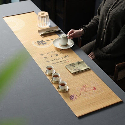 Bamboo Tea Table Mats|Bamboo Table Runner|Table Cloth|Kung Fu Tea Mats