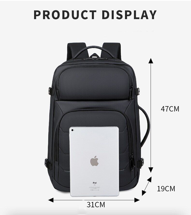 Men Business Backpacks Charging 17 Inch Laptop Bags Handle Backpack Travel Bag